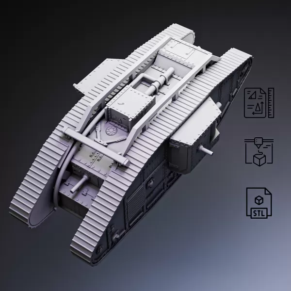 Mark IV Heavy Tank #RoZ - Model preview 7