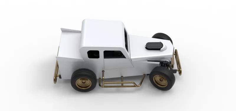 Dwarf car while turning Version 2 Scale 1:25 - Model preview 23