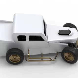 Dwarf car while turning Version 2 Scale 1:25 - Model thumbnail 23