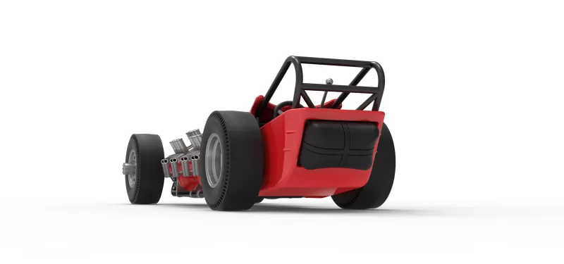 Vintage AWD Dragster Version 2 Scale 1:25 - Model preview 15