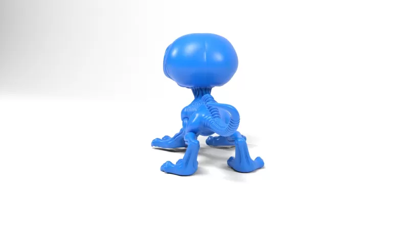 Alien dog - Model preview 4