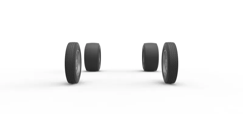 Wheel Set of Gasser Version 2 Scale 1:25 - Model preview 3
