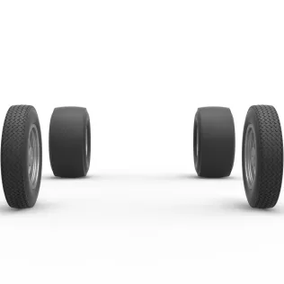 Wheel Set of Gasser Version 2 Scale 1:25 - Model thumbnail 3