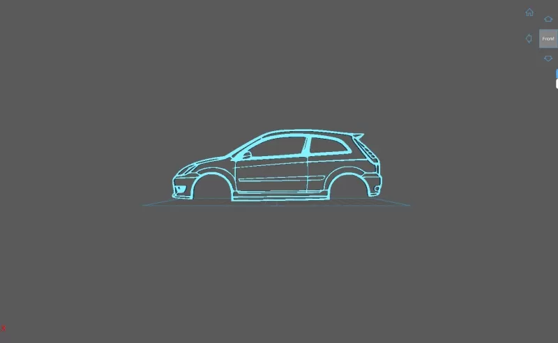 Ford - Fiesta ST 150 2005 Wall Art - Model preview 1