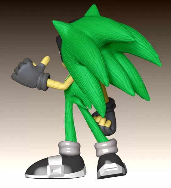 Ashura the Hedgehog - Model preview 8