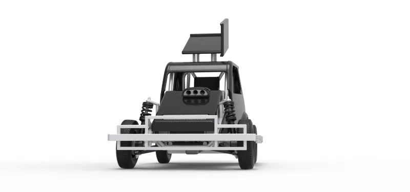 New Zealand Ministock car Version 3 Scale 1:25 - Model preview 6