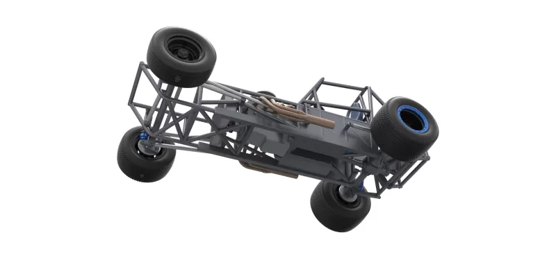 Vintage Dirt Modified stock car Base Version 5 Scale 1:25 - Model preview 3