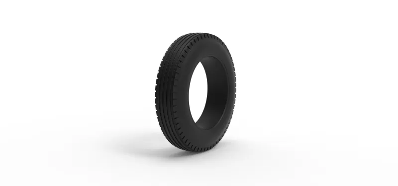 Front tire of Vintage Champ car Version 1 Scale 1:25 - Model preview 2