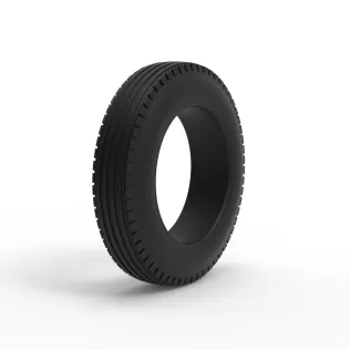 Front tire of Vintage Champ car Version 1 Scale 1:25 - Model thumbnail 2