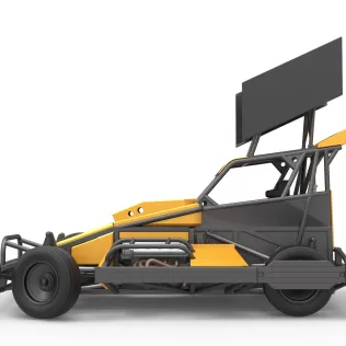 New Zealand Superstock car while turning Version 4 Scale 1:25 - Model thumbnail 9