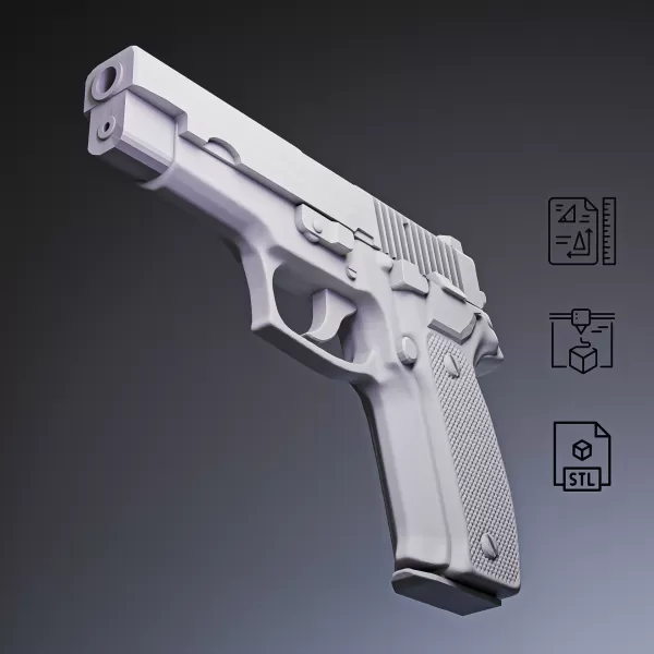 P226 Tactical Pistol #RoZ - Model preview 1