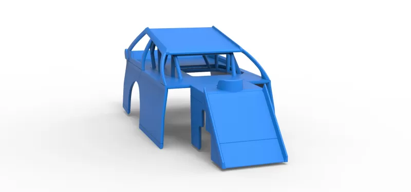 Shell of Mod Lite Race car Version 2 Scale 1:25 - Model preview 16