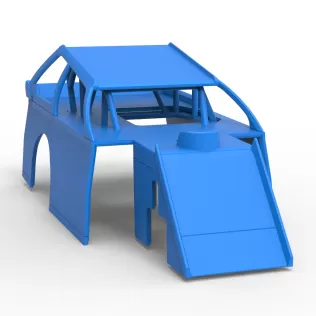 Shell of Mod Lite Race car Version 2 Scale 1:25 - Model thumbnail 16