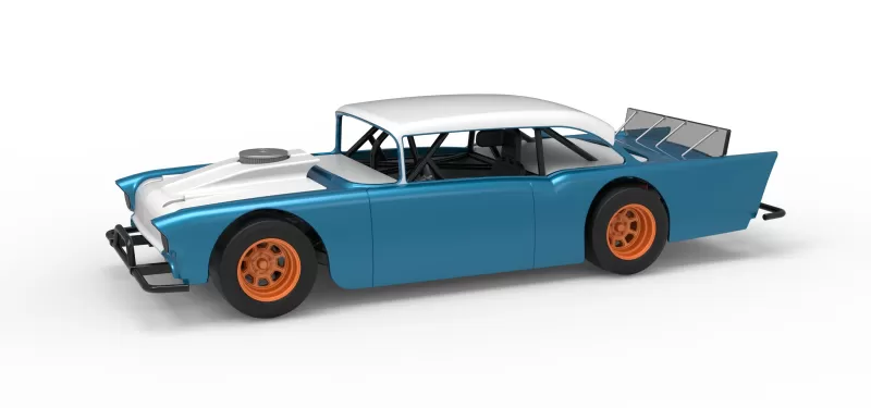 Vintage Asphalt Modified stock car V11 Scale 1:25 - Model preview 1