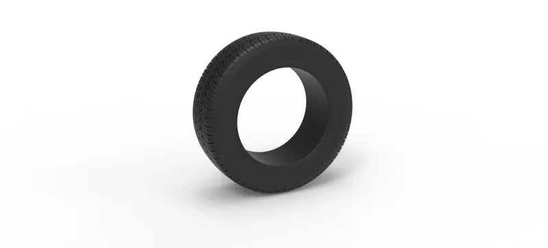 Race tire 9 Scale 1:25 - Model preview 1