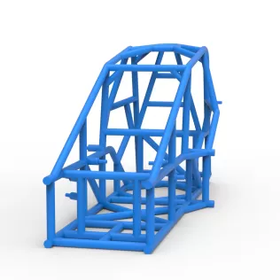 Frame of Three Quarter Midget Scale 1:25 - Model thumbnail 4