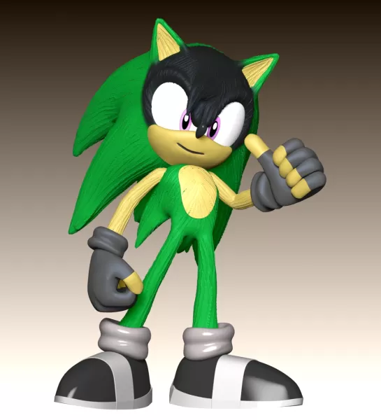 Ashura the Hedgehog - Model preview 3