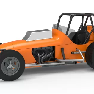 Dirt Silver Crown Champ car Version 2 Scale 1:25