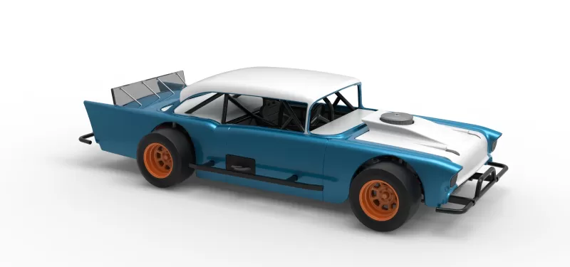 Vintage Asphalt Modified stock car V11 Scale 1:25 - Model preview 24