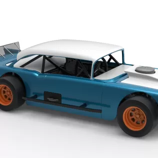 Vintage Asphalt Modified stock car V11 Scale 1:25 - Model thumbnail 24