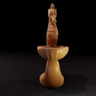 Seahorse Tealight Holder - 3D Printable Model - Model thumbnail 2