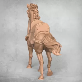Medieval Warrior Horse - Model thumbnail 4