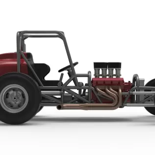 Dirt Silver Crown Champ car Base Version 2 Scale 1:25 - Model thumbnail 22