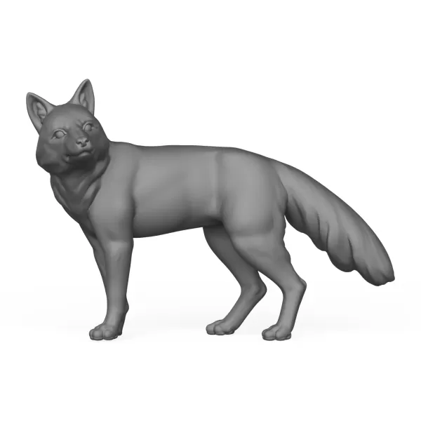 3D Printable Fox Standing Pose - Model preview 3