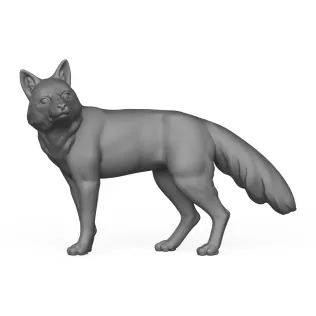 3D Printable Fox Standing Pose - Model thumbnail 3