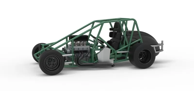 Pavement Silver Crown Car Base Scale 1:25 - Model preview 1