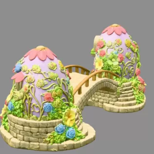 Eggbridge – Fantasy Easter Egg Bridge | 3D Printable - Model thumbnail 5