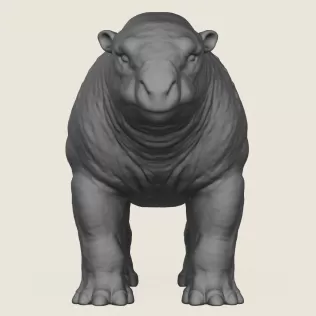 Dino Bull Print Ready 3D Model - Model thumbnail 2
