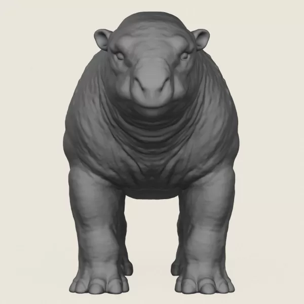 Dino Bull Print Ready 3D Model - Model preview 2