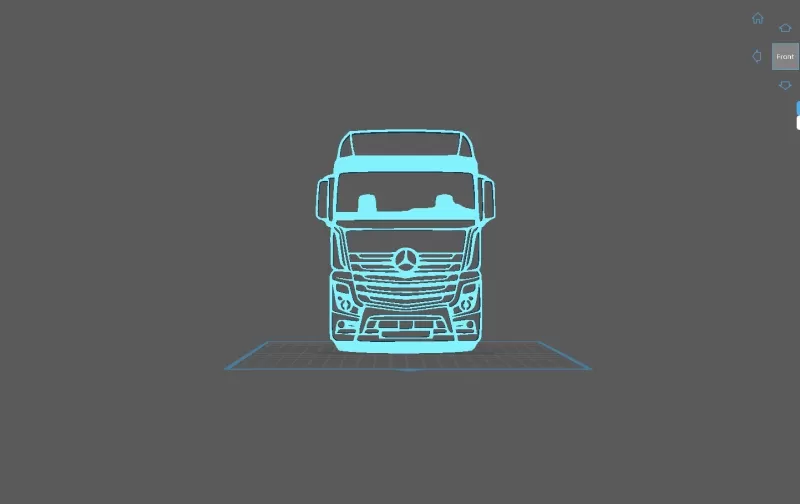 Truck - Mercedes Benz Actros - Model preview 1