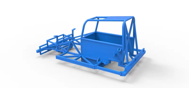 Frame of New Zealand Ministock car Scale 1:25 - Model preview 10