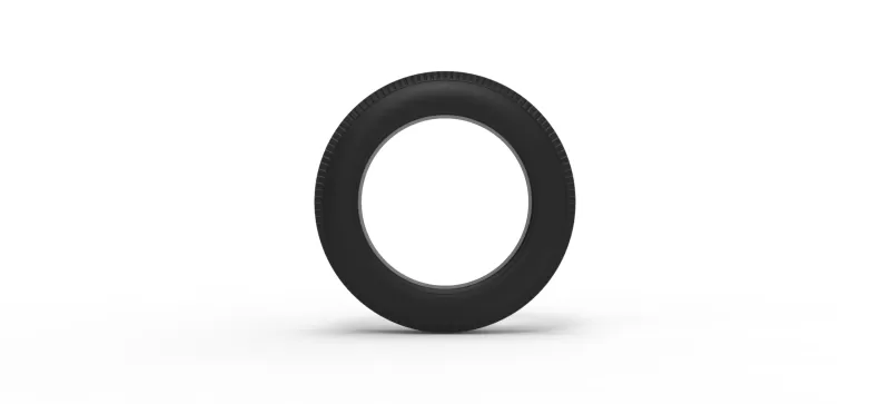 Vintage dirt tire Version 1 Scale 1:25 - Model preview 5