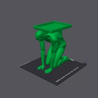 Atlas Kneeling Man Sculpture