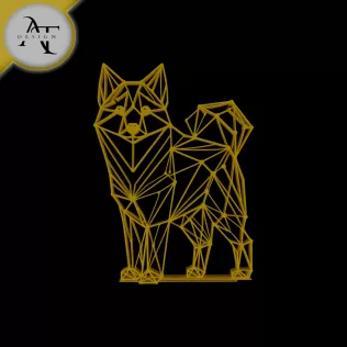 Dog - Geometric - 2D Wall Art Decor