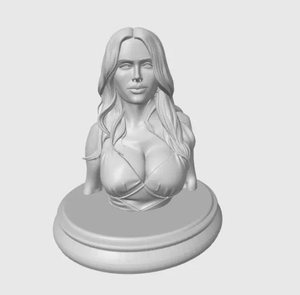 Salma Hayek 3D Bust Print - Model preview 1