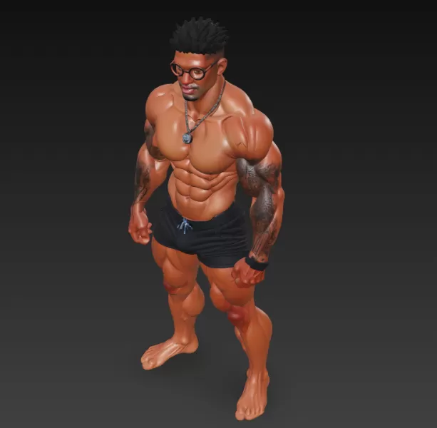 Strong Boy Muscle - Model preview 3