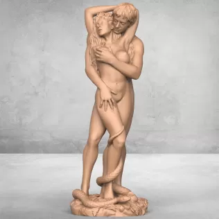 Adam And Eve Statue - Model thumbnail 1