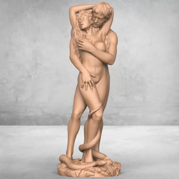 Adam And Eve Statue - Model preview 1