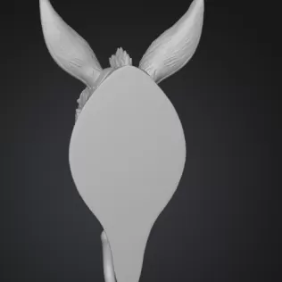 STL File Description — Steampunk Donkey Head Wall Hook - Model thumbnail 4