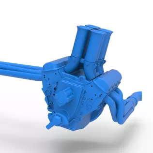 Engine V8 for Supermodified race car Version 5 Scale 1:25 - Model thumbnail 4