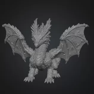 🐉 Coral Reef Dragon STL File for 3D Print - Model thumbnail 10