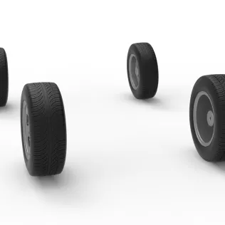 Wheel Set of New Zealand Vintage Stock car Scale 1:25 - Model thumbnail 7