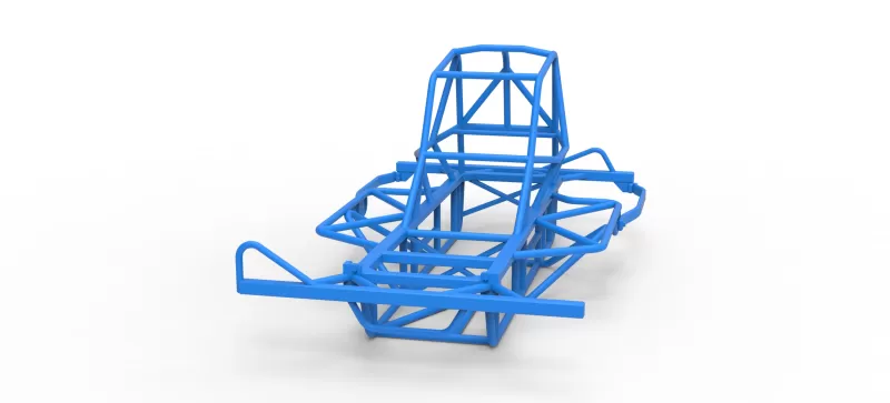 Frame of BriSCA Micro Formula 2 Stock Car Scale 1:16 - Model preview 4