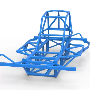 Frame of BriSCA Micro Formula 2 Stock Car Scale 1:16 - Model thumbnail 4
