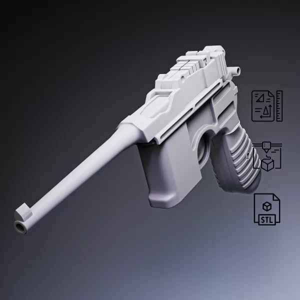 Mauser C96 Pistol #RoZ - Model preview 5