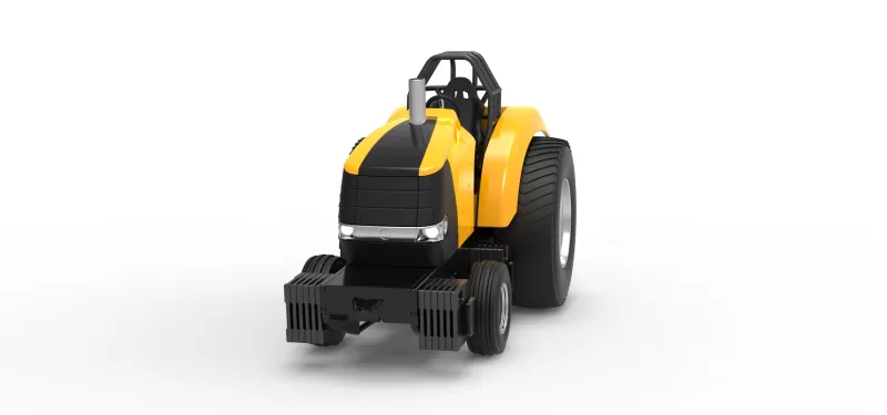 Fun short Pro Stock Pulling Tractor Version 5 Scale 1:25 - Model preview 4